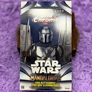 2022 TOPPS Star Wars The Mandalorian Chrome Beskar EMPTY Display Box